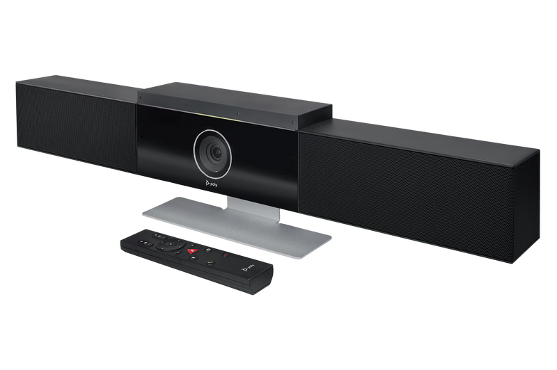 Poly Studio - 4K USB Video Conference System (Polycom) - Camera, Microphone, and Speaker Bar for Small & Medium Conference Rooms - Presenter Tracking, NoiseBlock AI, Autoframing - Teams/Zoom Certified