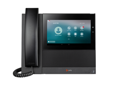 Poly CCX 600 IP Phone - Corded - Corded/Cordless - Wi-Fi, Bluetooth - Black