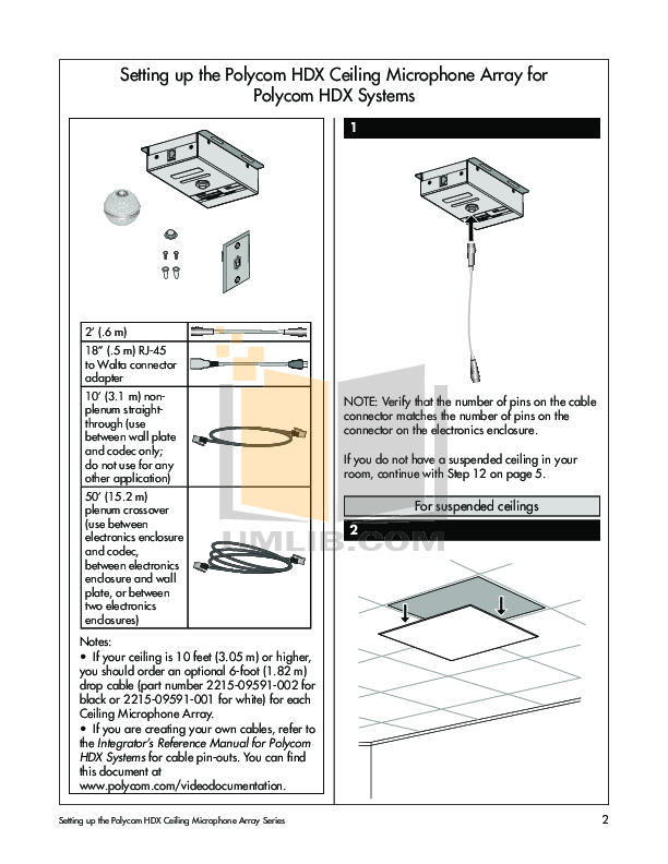 Poly IP Ceiling microphone